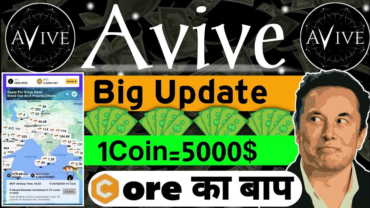 Avive Mining App Big Update | 1Coin = 5000$ | New Mining App 2023 | Avive Mining App New Update