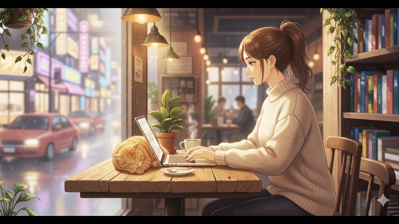 Cozy Cafe Vibe: Elegant Piano & Violin Music for Deep Work and Study, Relax Ambience