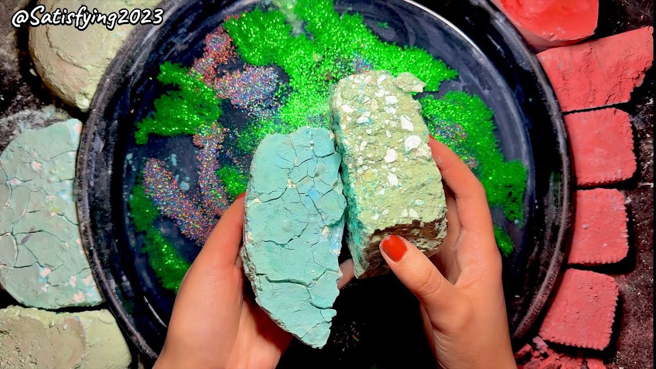 2 different Texture / Hard & soft gymchalk / Satisfying 