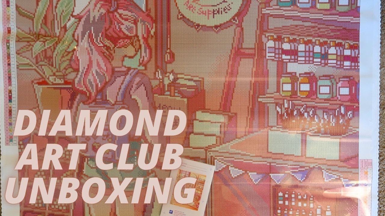 NEW diamond art club kit unboxing | art shop by mrsbutterd!