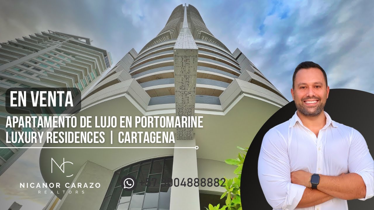 🚩 Apartamento de lujo 3 habitaciones en VENTA Portomarine Luxury Residences Bocagrande #Cartagena