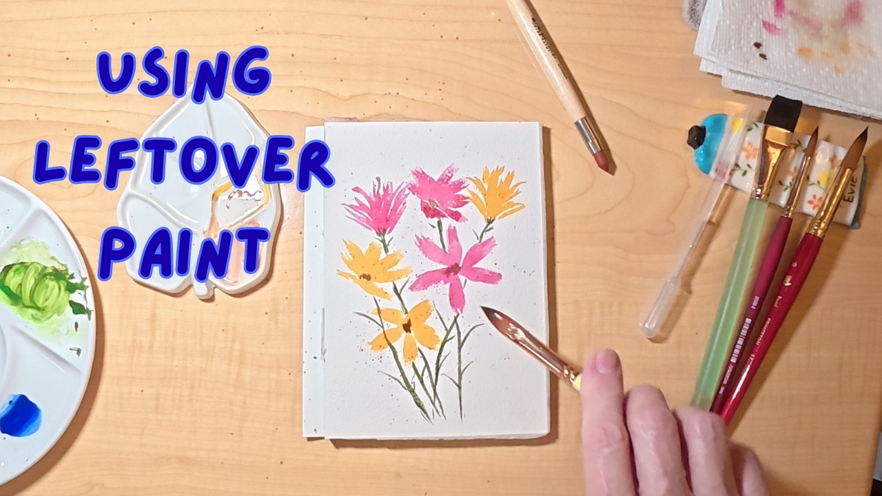 Watercolor Flower's Cat's Tongue