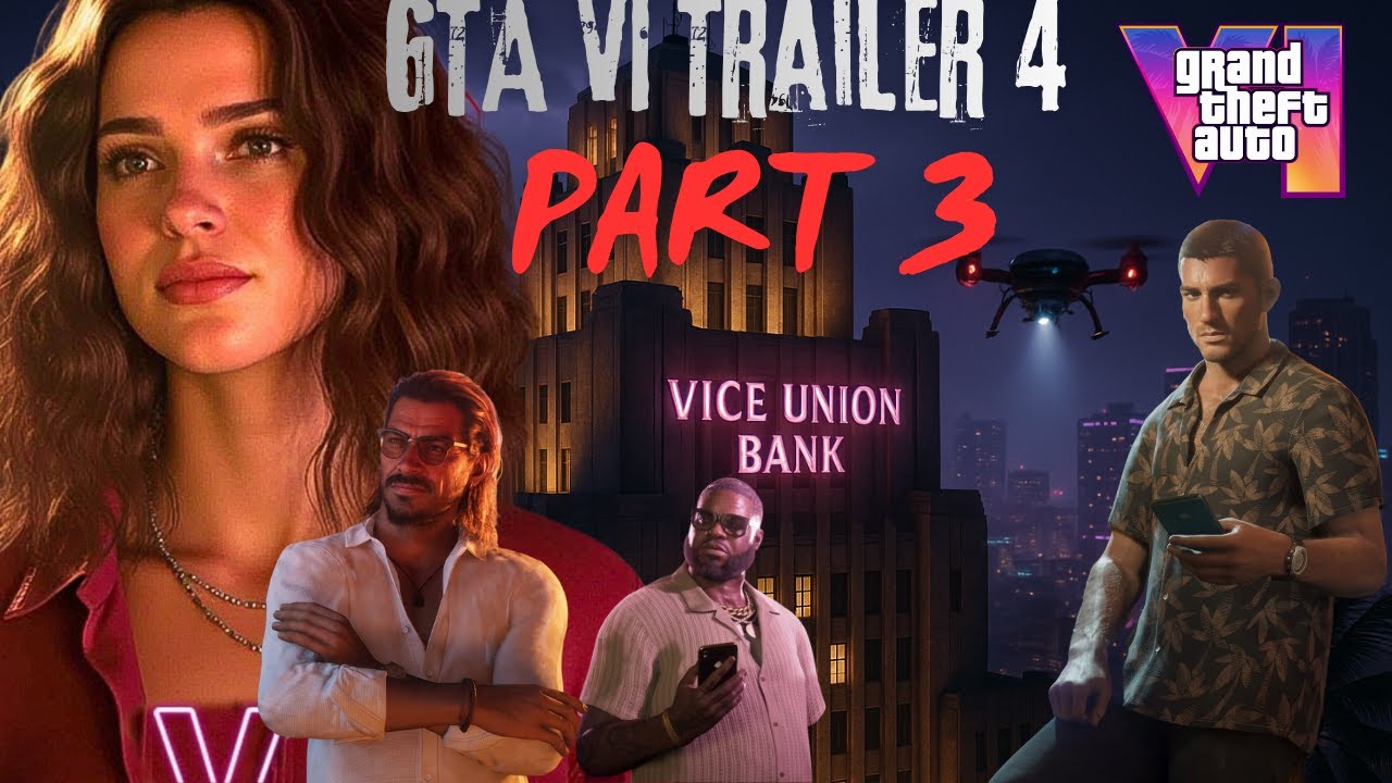 GTA VI Trailer 4 | Inside the Vice Union Bank Robbery Part-3