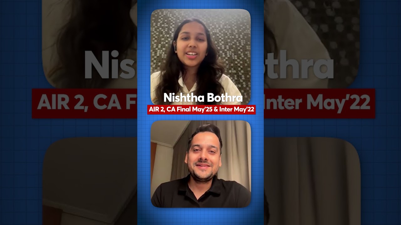 Did You Plan to Get AIR 1 in CA Final? | AIR 2 CA Final Nishtha & Ft. CA Ankit Oberoi