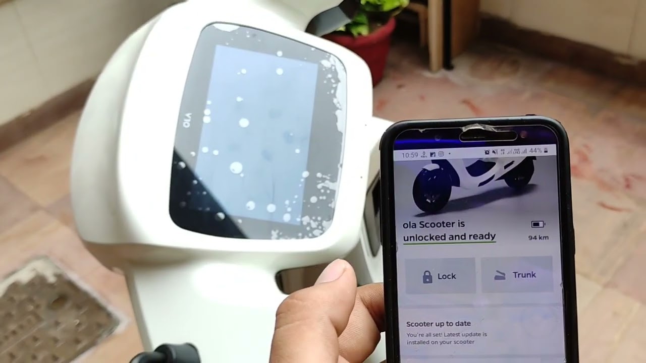 Ola S1 Pro Mobile Application Features || OLA Electric App Lock & Unlock || Trunk Unlock and Space |