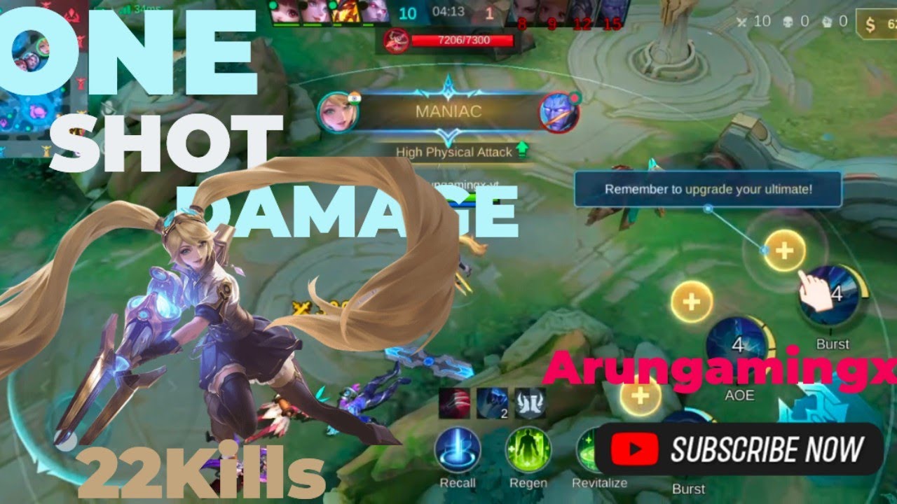 22KILLS 1LAKHPLUS DAMGE 1VS5 CLUTCH MOBA LEGEND 5vs5 #arungamingx #mobalegends5v5 