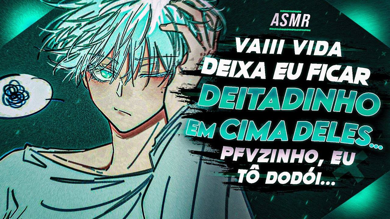 ASMR NAMORADO FICANDO DEITADADINHO NELES ATÉ MELHORAR DA GRIPE... [Cuidando] [Acalmando]
