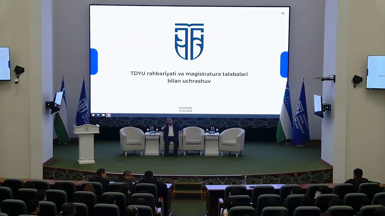 TDYU rahbariyati va magistrlar bilan uchrashuv