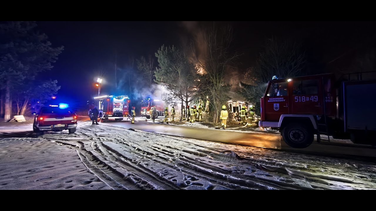 Tragiczny pożar na ul. Traktorowej w Radomsku. Nie żyje 60-letnia kobieta