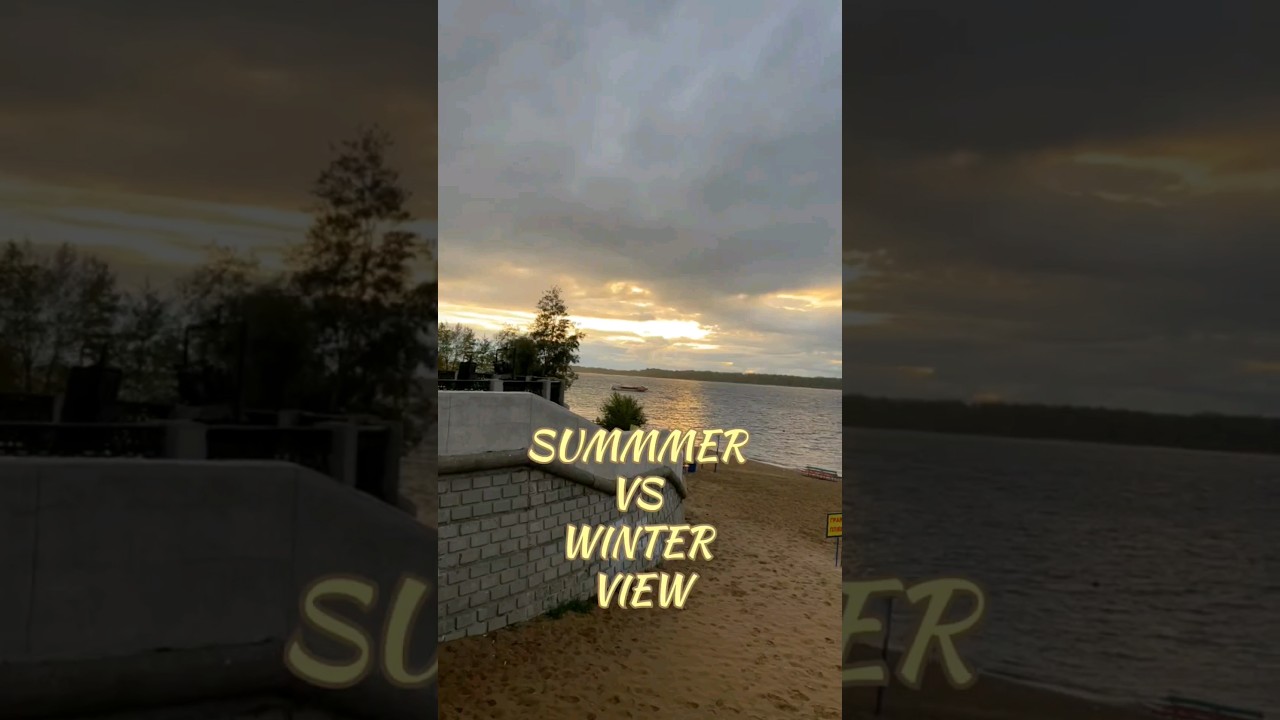 Volga River, Samara 🥵vs🥶 #mbbsabroad #mbbsinrussia #samara #nature #volgariver #ssmu