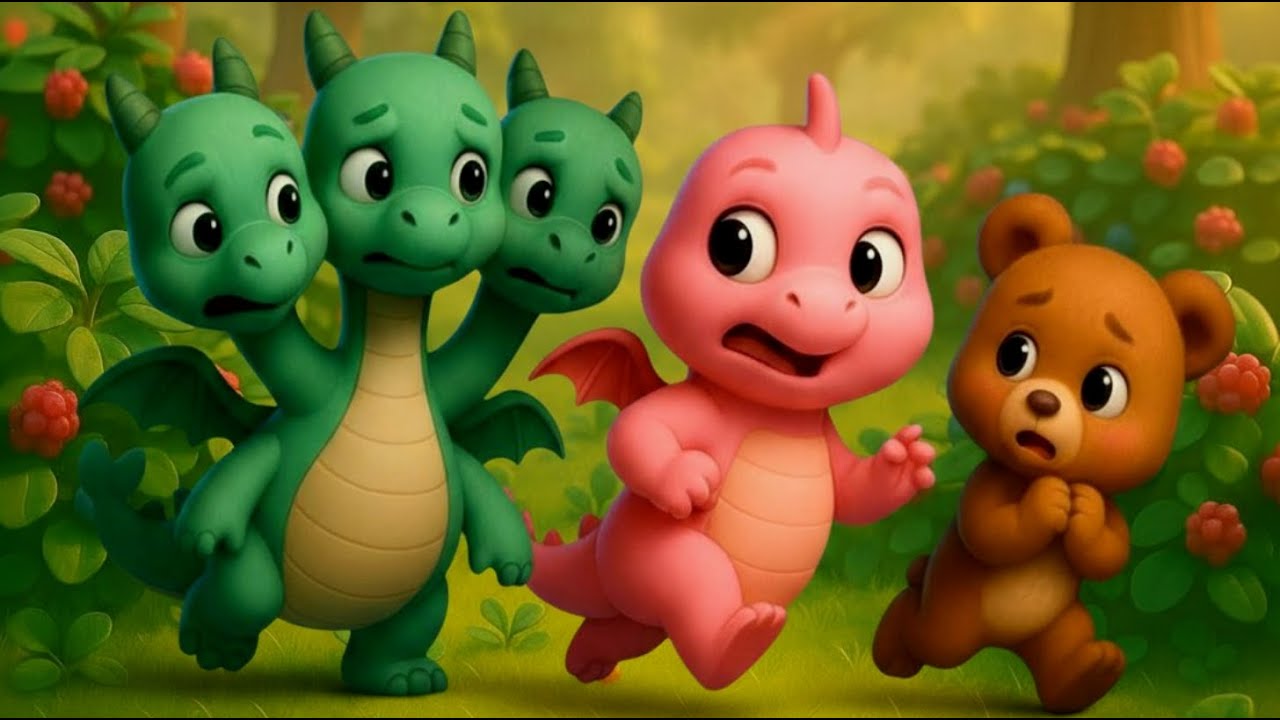 Pixar Style Cartoon for Kids | 10-Minute Magical Adventure Movie with Dragon, Bear & Animal Friends