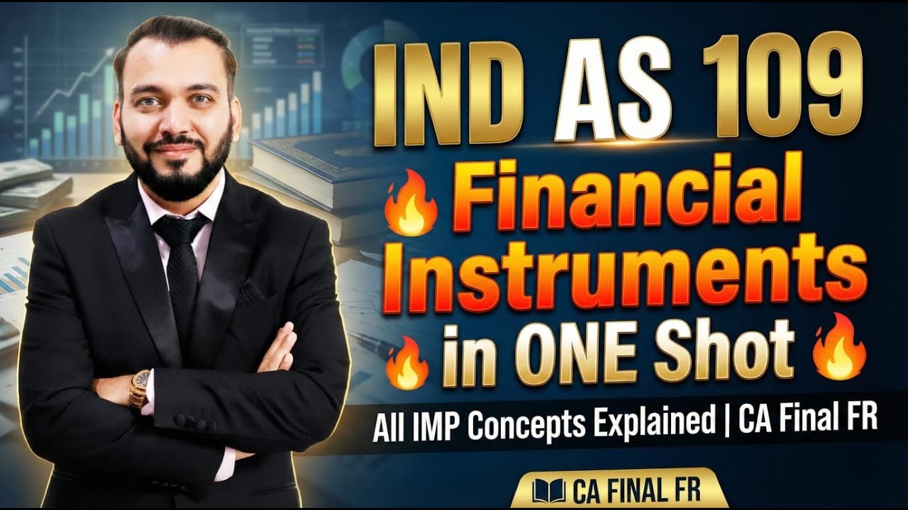 IND AS 109 - Financial Instruments in ONE Shot 🔥 | All IMP Concepts Explained | CA Final FR