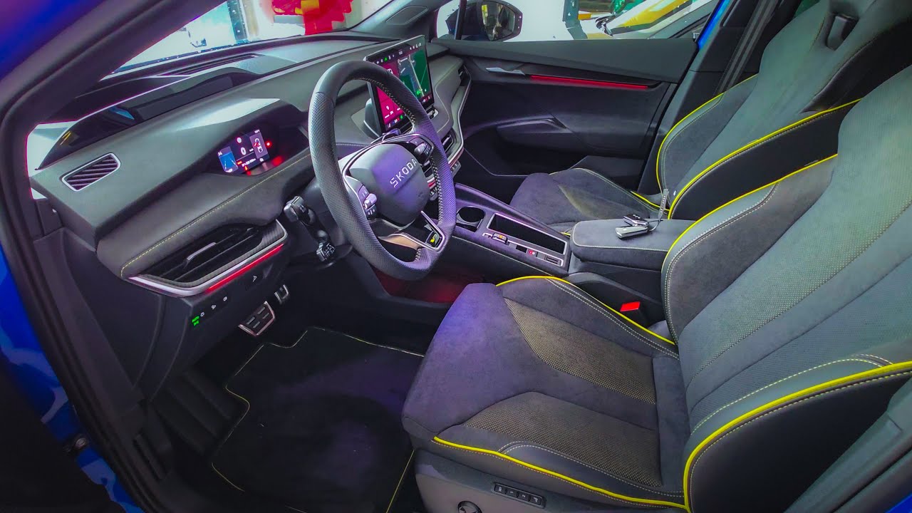 2025 Skoda Elroq RS Interior / wnętrze + bagażnik