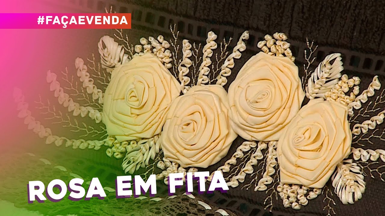 Rosa em fita por Zilda Mateus