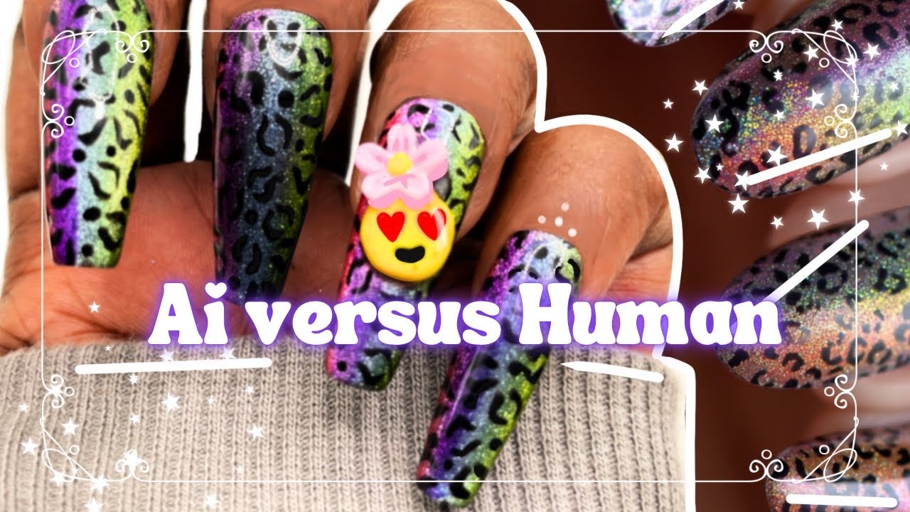 Holo Animal Print Nails! Step by Step Cat Eye Gel & Leopard / Cheetah Print & Cute DIY 3D Charms