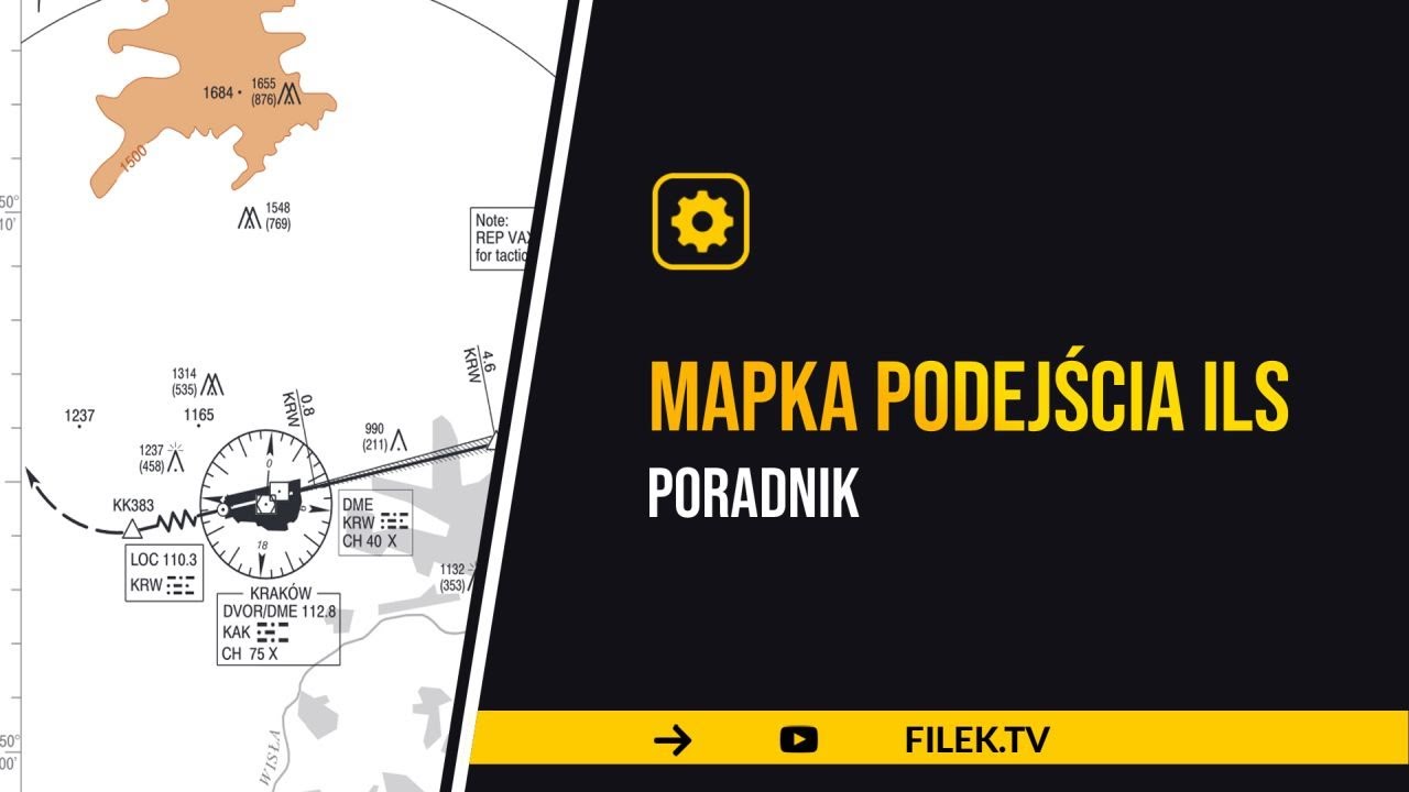 Jak czytać karty podejścia na przykładzie ILS i LOC (Approach Chart / Plate) - poradnik / tutorial