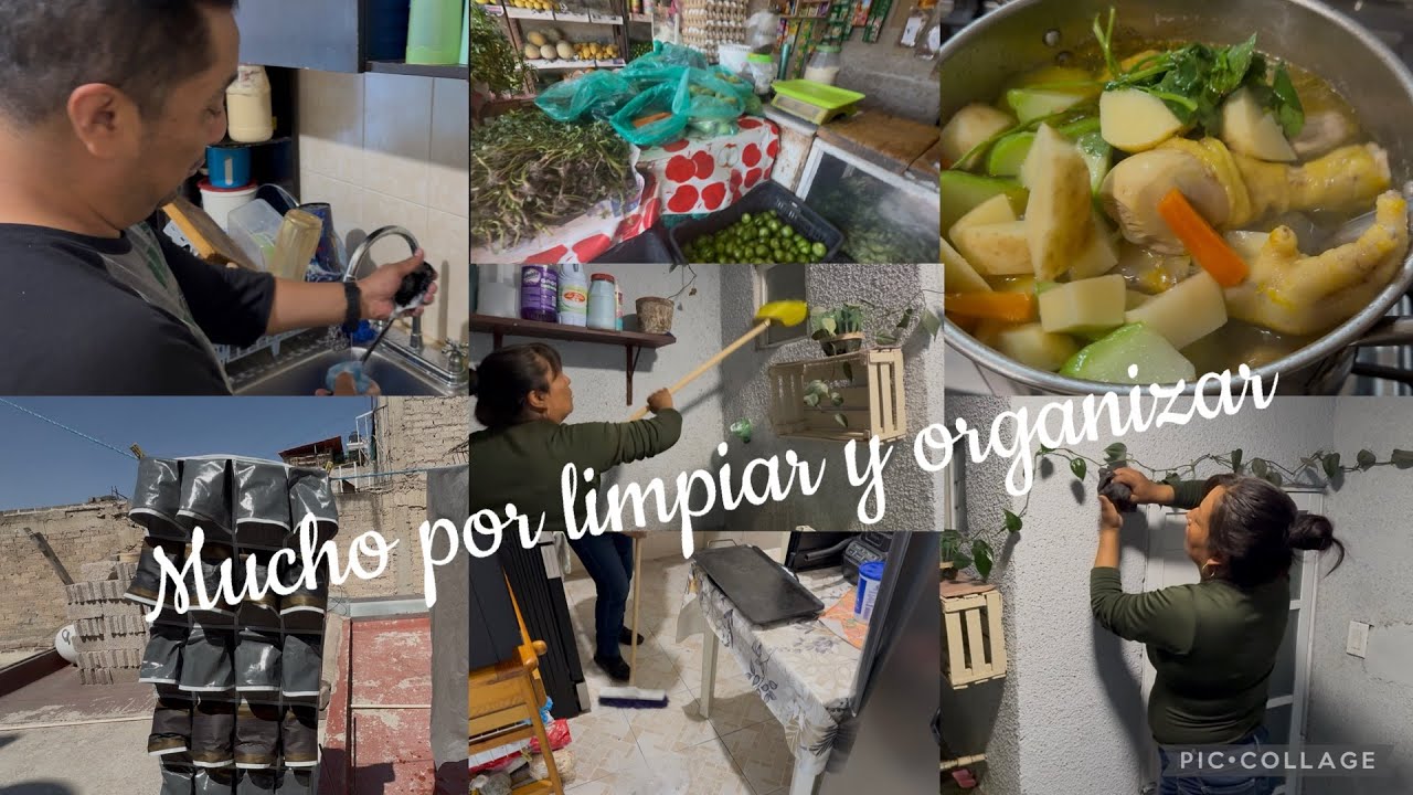 Cuando no se limpia la casa x unos días/ cocinando .