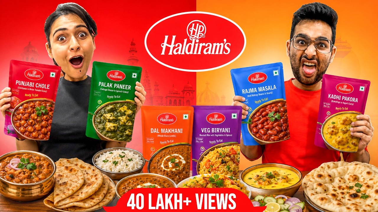 😨 We Tried Every HALDIRAM Meal 😨