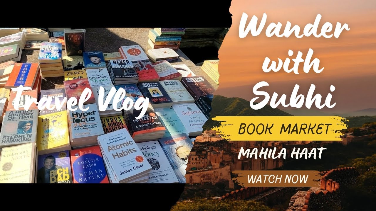 Mahila Book Market - New Delhi - One Day Vlog - Wander with Subhi