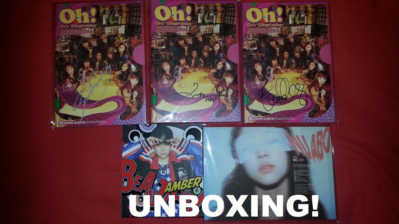Unboxing Haul Part 3 - F(x) Amber 1st Solo Album, F(x) Group Autograph + SNSD Member Autograph