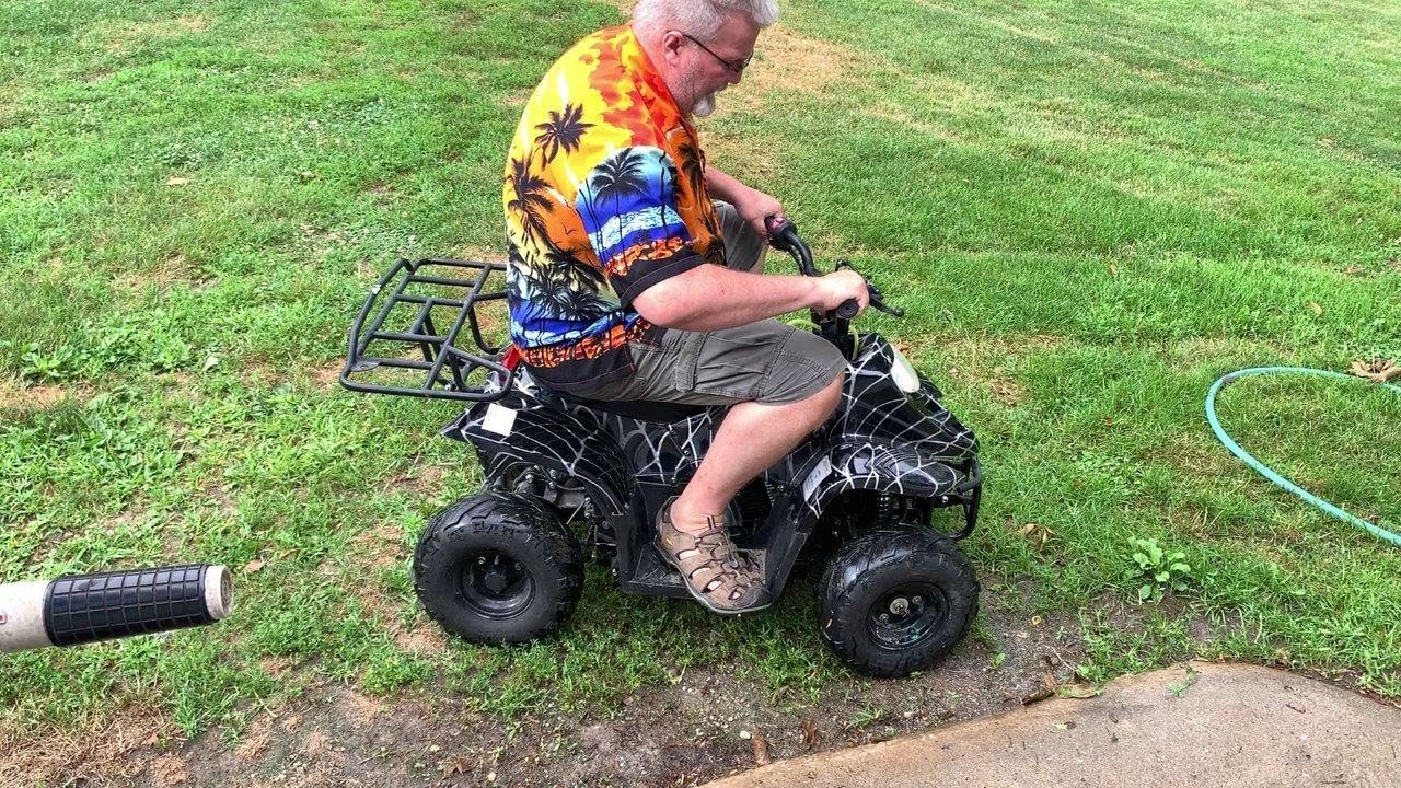 TAO 110cc ATV engine swap. This 4 wheeler had low low compression so we put a brand new engine in it