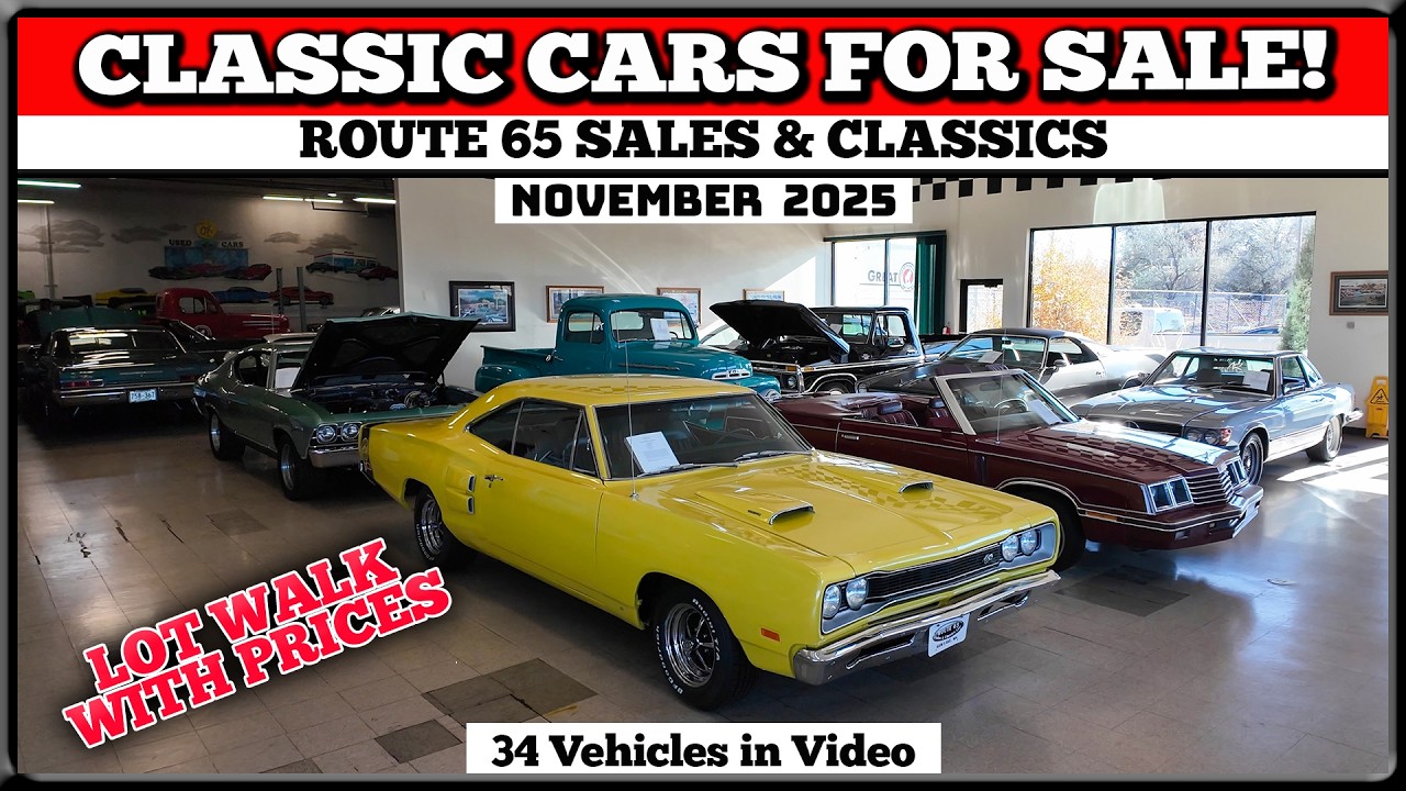 МНОГО ПРОГУЛОК! Классические автомобили на продажу по выгодным ценам на Route 65 Sales & Classics...
