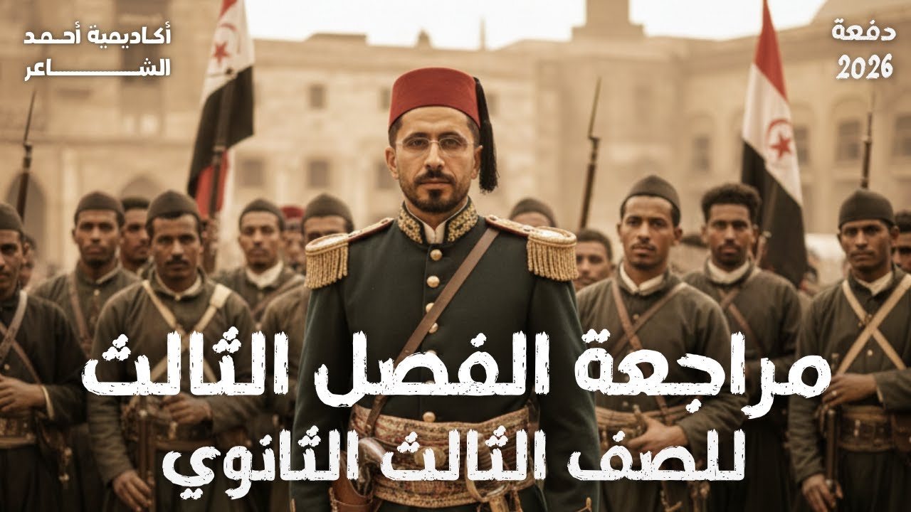 مراجعة الفصل الثالث | تاريخ الصف الثالث الثانوي | دفعة 2026 | أحمد الشاعر تاريخ