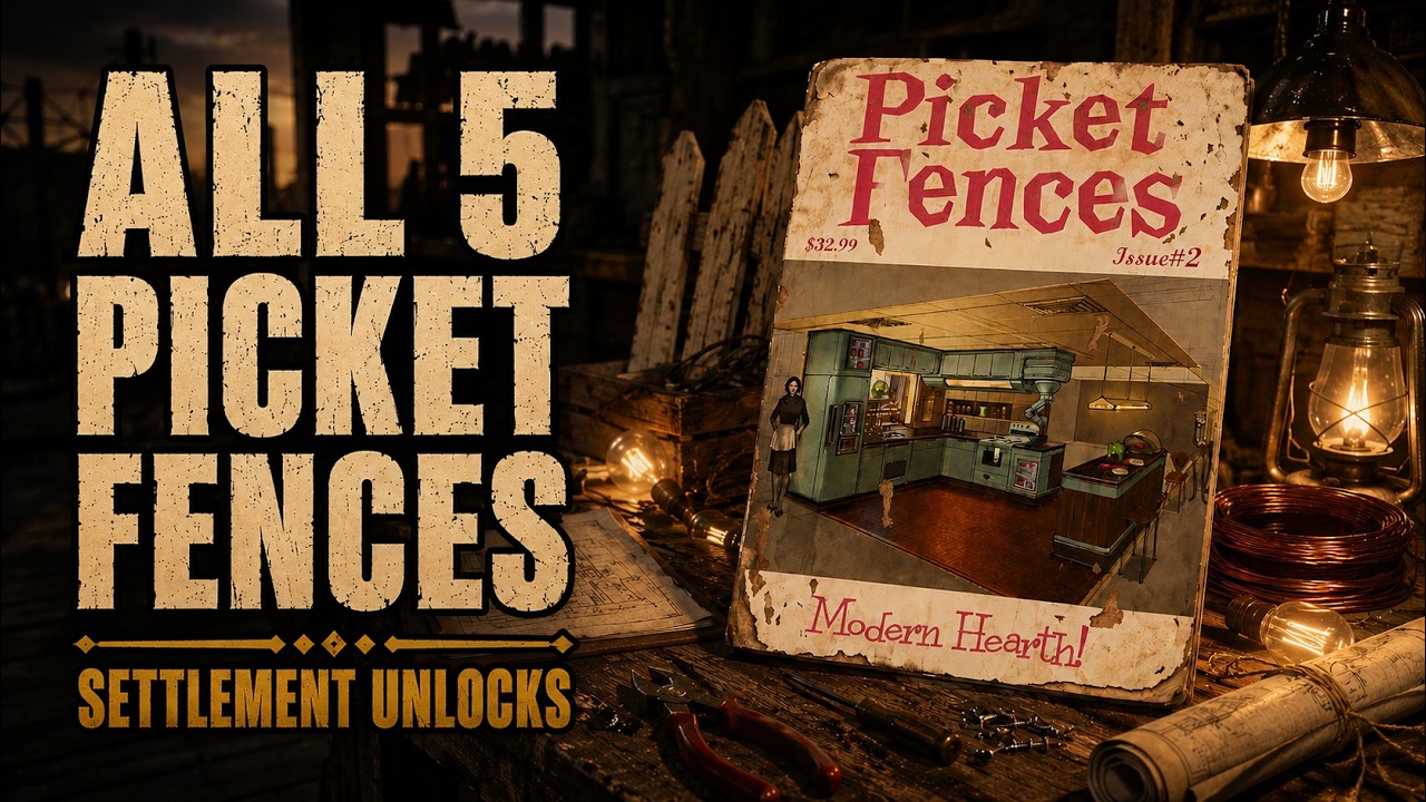 Fallout 4 &ndash; All 5 Picket Fences Magazine Locations (Unlock New Settlement Builds)