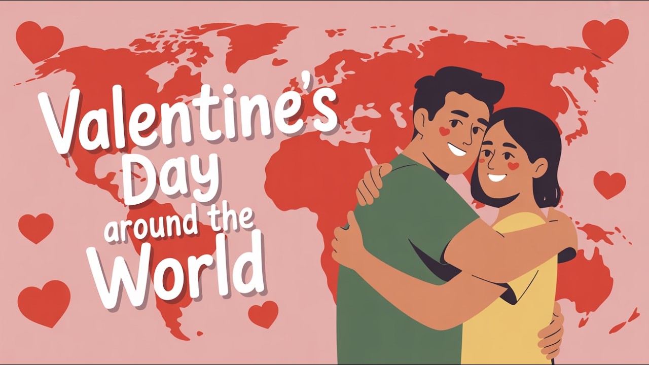 The Valentine's Map: 5 countries you didn't know celebrate like this | English podcast | Learn easy