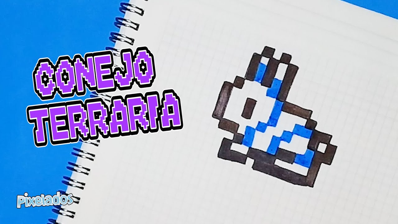 COMO DIBUJAR UN CONEJO de TERRARIA PIXEL ART PASO A PASO - PIXELADOS