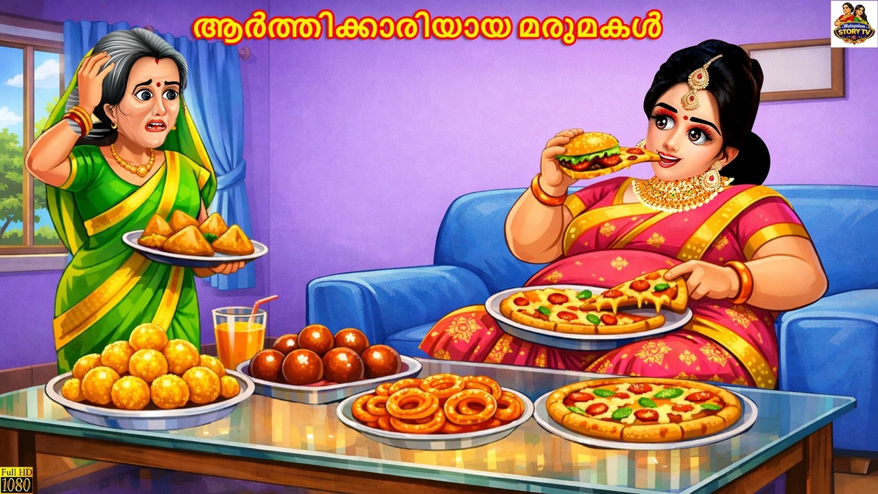 Aarthikkariyaaya marumakal | Malayalam Stories | Malayalam Moral Story | Malayalam Cartoon |Kahaniya