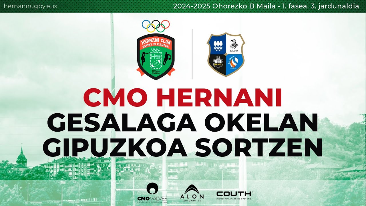 CMO HERNANI vs GESALAGA OKELAN GIPUZKOA SORTZEN, J3 Division Honor B, 2024/10/27 12:00