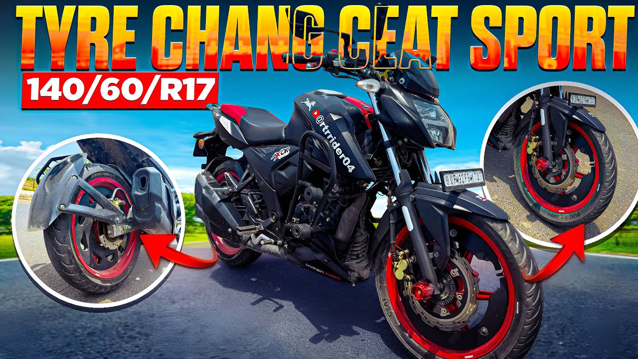 ✅ Apache 1604V Tyre Upgrade | Switching to 140 Section Rear Tyre | Rtrrider04