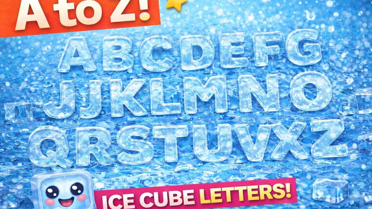 ABCD Glitter Colour Ice | Learn Alphabets for Kids #abcd #abcdforkids #abcdrhymesforkids 