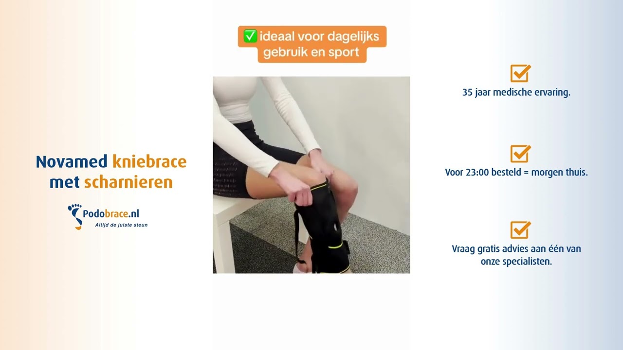 Novamed kniebrace met scharnieren