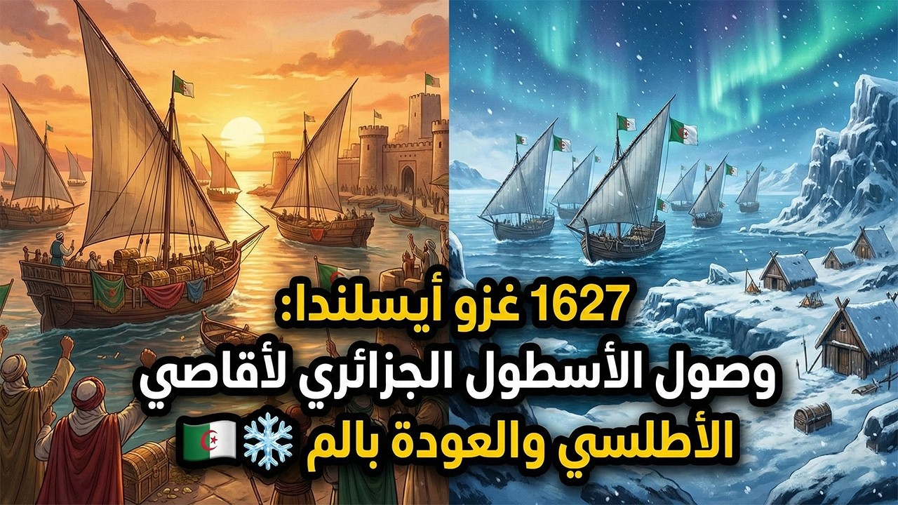 1627 غزو أيسلندا: وصول الأسطول الجزائري لأقاصي الأطلسي والعودة بالغنائم ❄️
