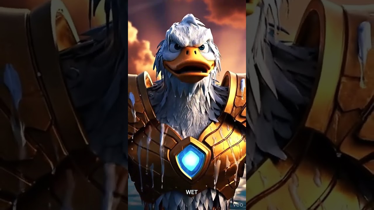 When Aquaman realizes the ocean is… too wet 🦆🌊😂 