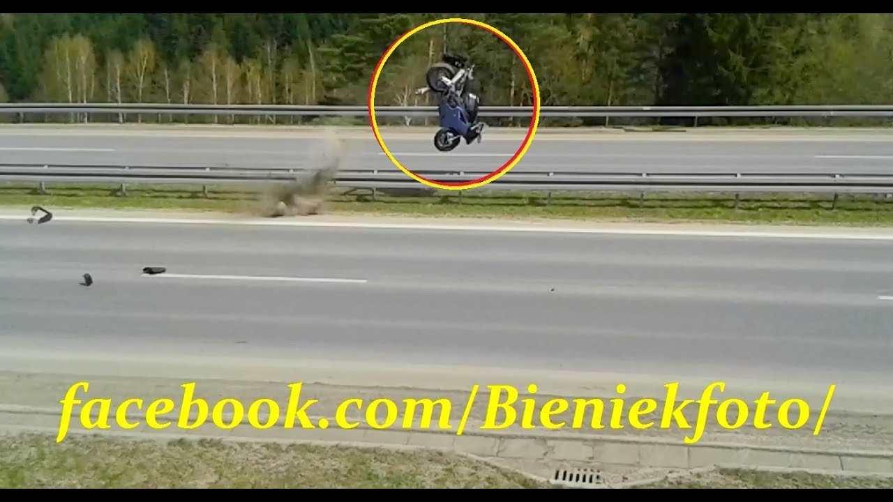 Wypadek motocyklisty Patelnia Chab&oacute;wka 15.04.2018r.