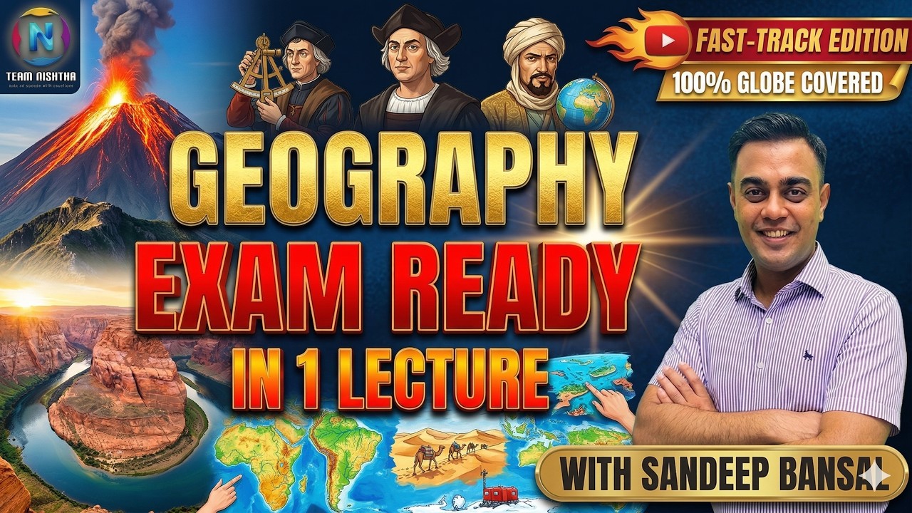 Complete Geography in One Lecture:|Indian Geography|Physical Geography|World Geography| CAPF 2024