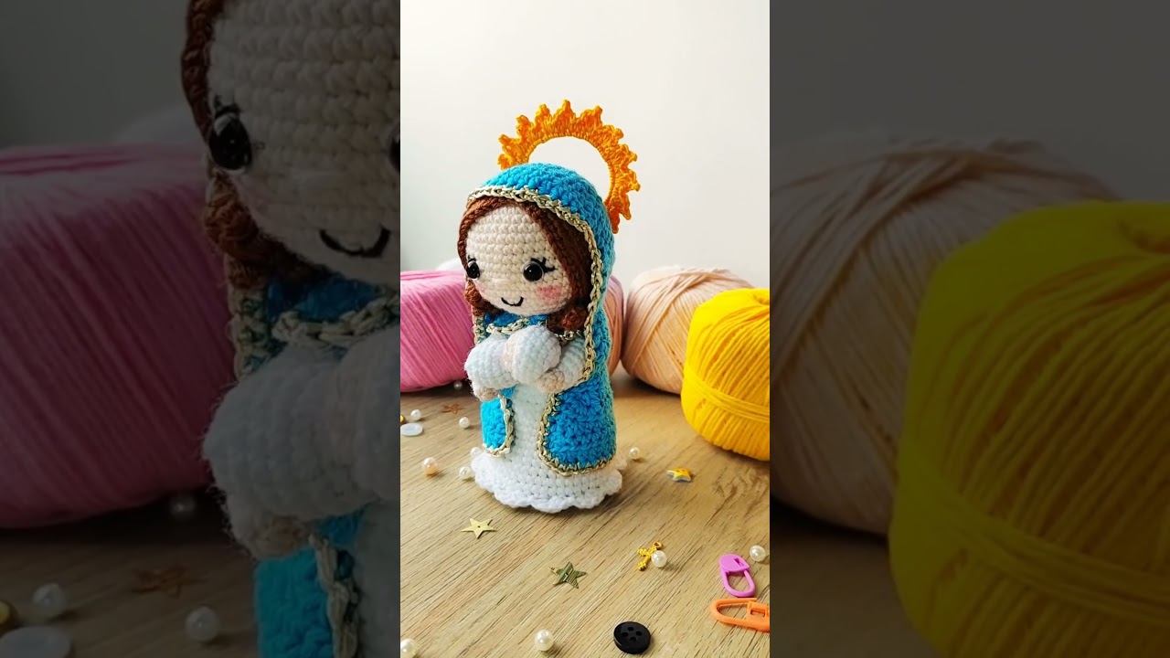 La Virgen María más tierna que verás: tutorial amigurumi completo 