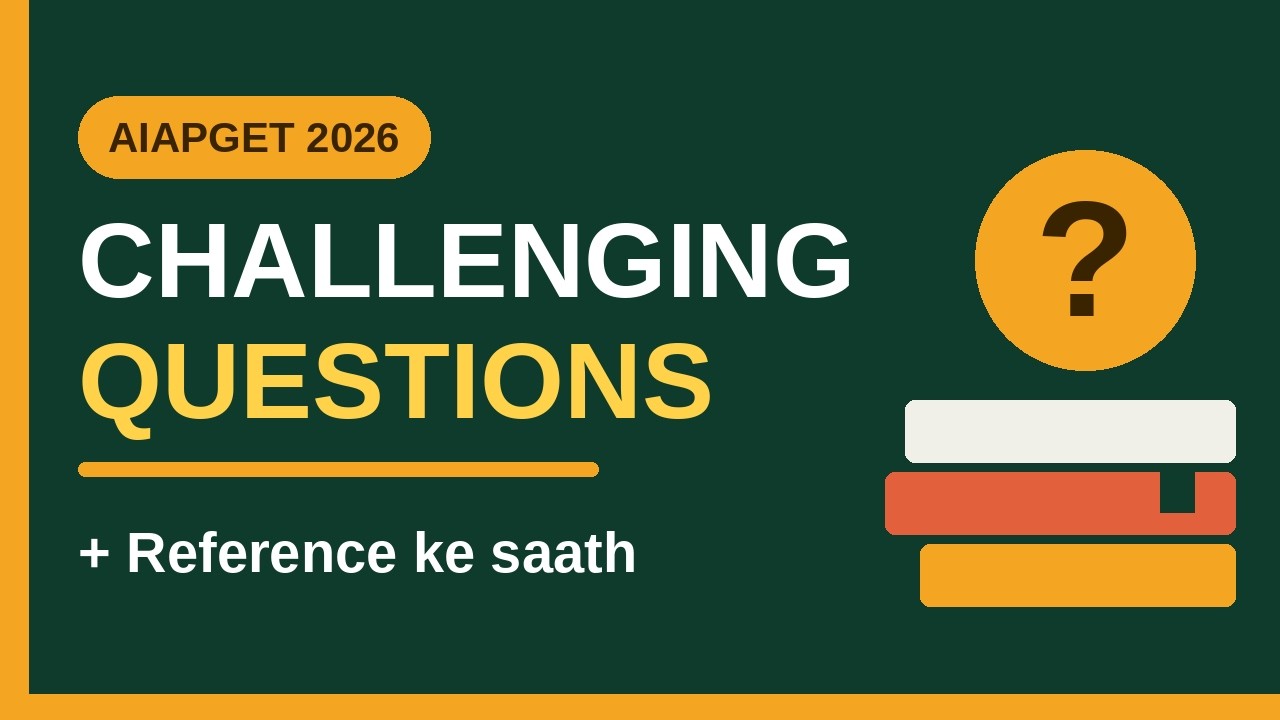 AIAPGET 2026 | Most Challenging Questions with Reference