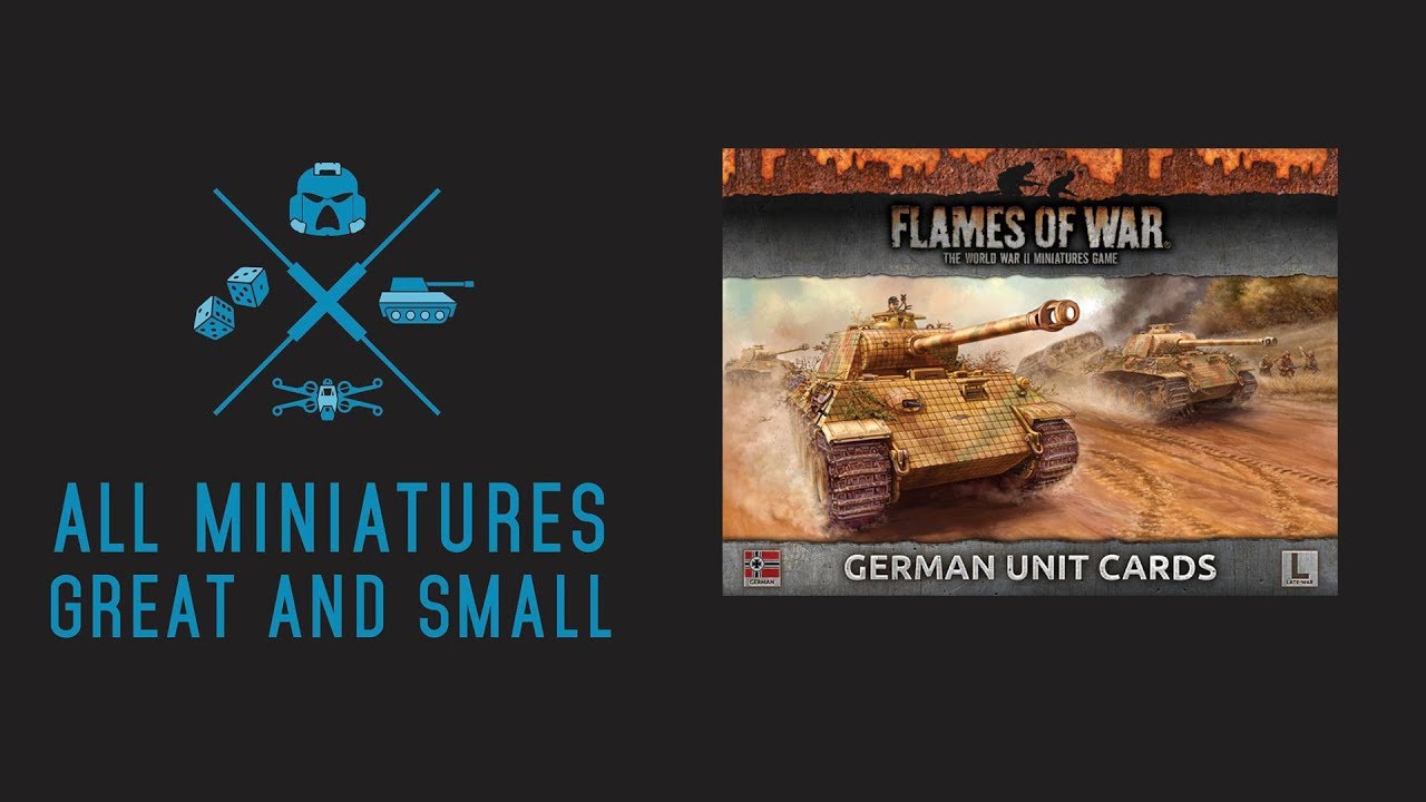 Flames of War -Late War German Unit Cards