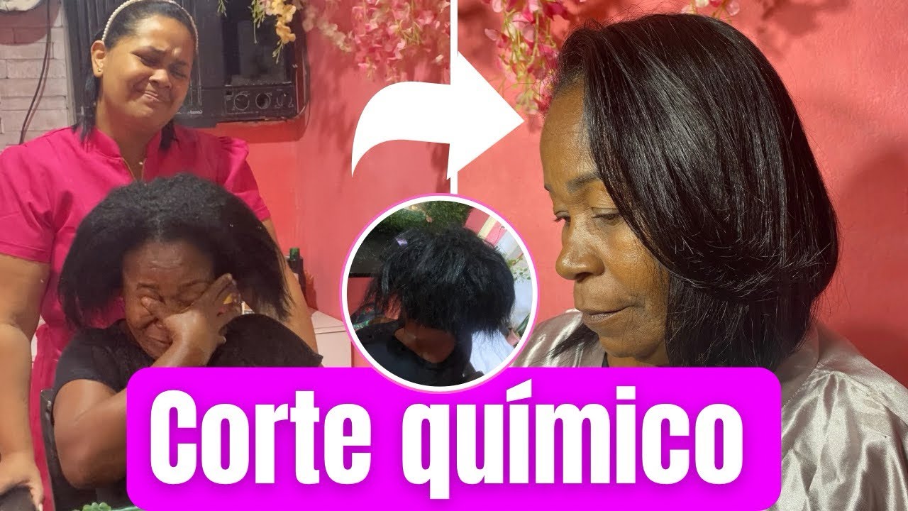 ELA SOFREU UM CORTE QUÍMICO Entenda! ( #cortequímico #cortequimico ) 
