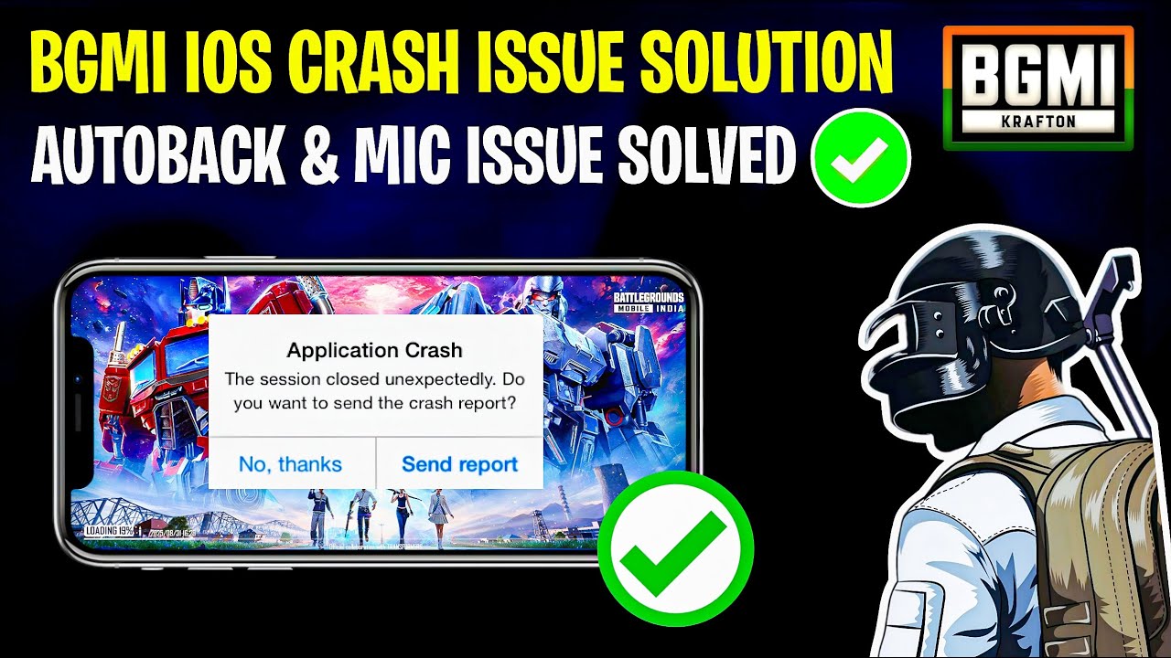 Bgmi Crash SOLUTION - iOS 😍  BGMI AUTOBACK & GAME CRASH PROBLEM FIX | BGMI CRASH FIX IOS 3.9 UPDATE