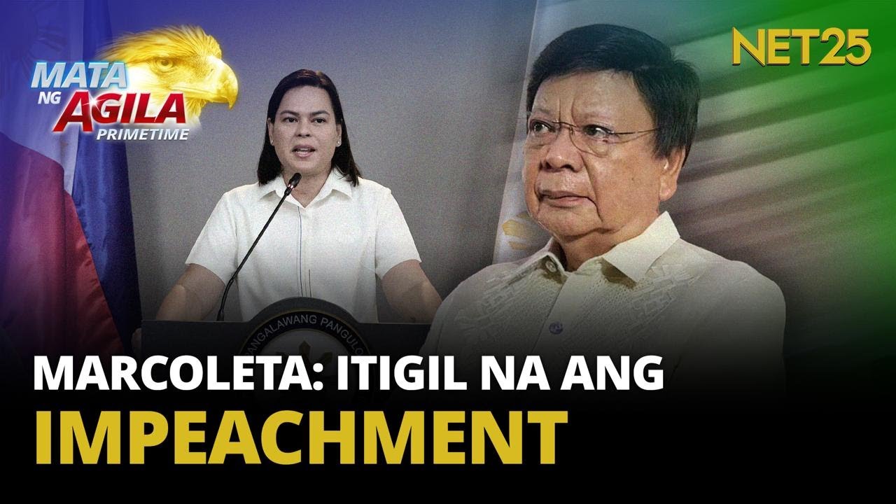 Marcoleta: Impeachment kay VP Sara, hindi na dapat ituloy