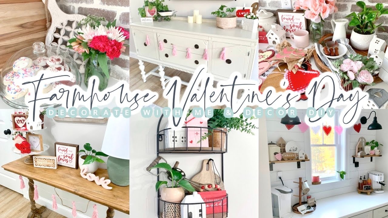 FARMHOUSE VALENTINE'S DAY // DECORATE WITH ME // CHARLOTTE GROVE FARMHOUSE