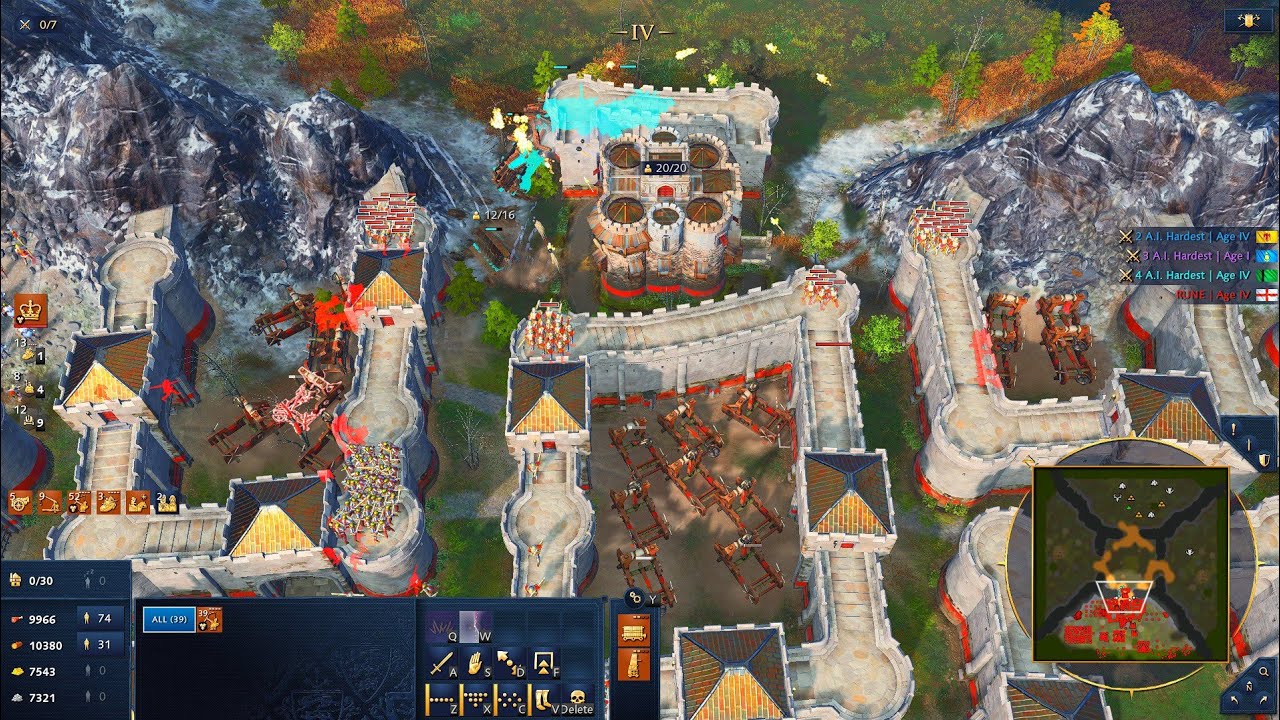 Age Of Empires 4 | The Perfectly Positioned English Keep with Mangonels Trap!