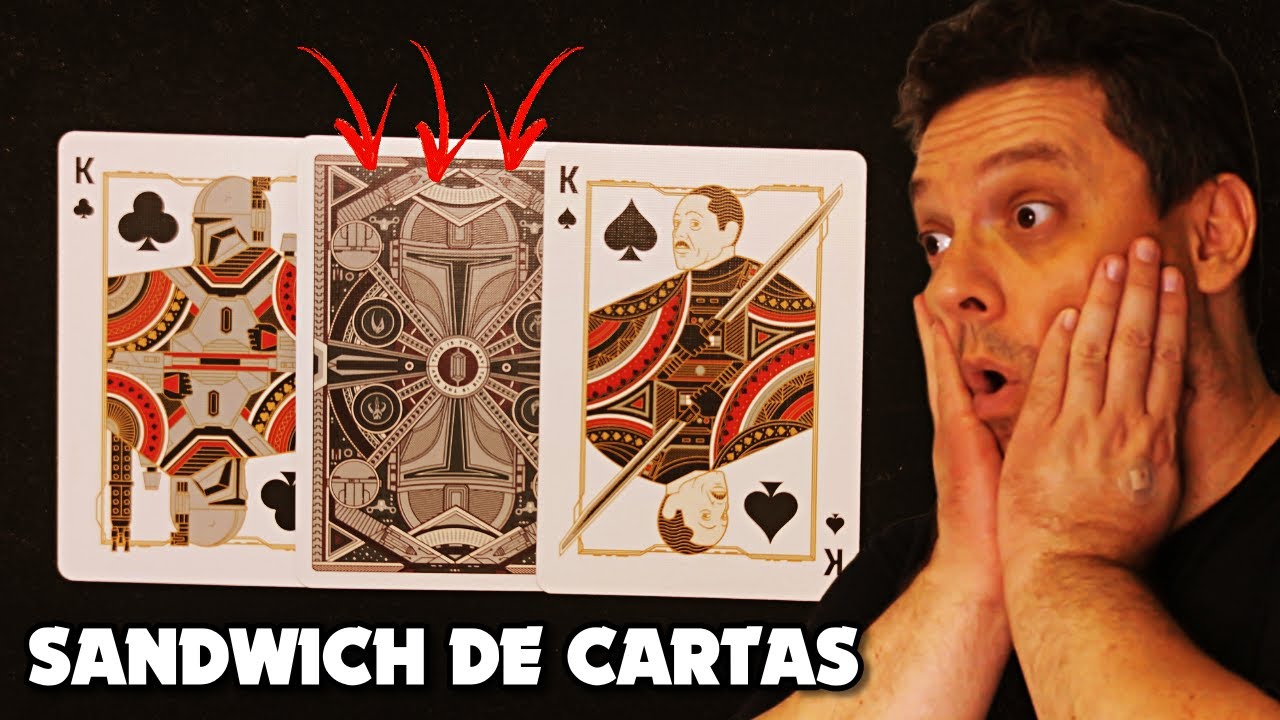 O Melhor TRUQUE DE MÁGICA com BARALHO | Sandwich de Cartas Aprenda Mágica Grátis (Mágica Automática)