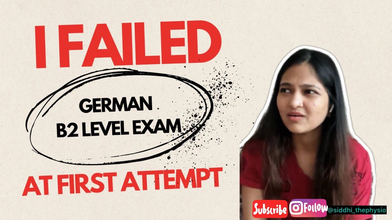 My B2 exam Fail Story #germanlanguage #languagelearning #failedattempt #youtubevideo