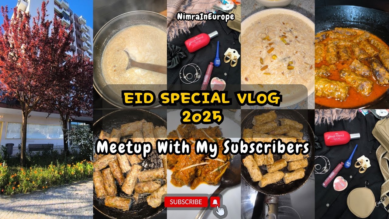 Eid Special Vlog ✨ My 2nd Eid Celebration In Portugal 🇵🇹 Meetup With My Subscribers 🤩 #eid2025 #eid